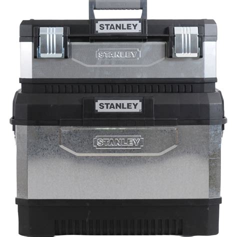 stanley metal rolling tool box|stanley stacking tool box system.